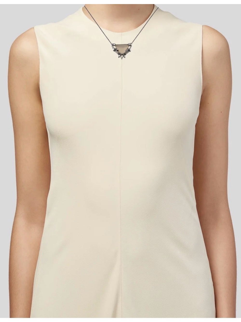 Alexis Bittar Lucite & Crystal Pendant Necklace - Picture 6 of 8